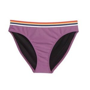 ZELLA GIRL Kids' Pop Trim Swimsuit bottom In Purple Violet
